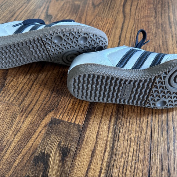 Adidas Silver and Black Women's Sambas Sneakers - Picture 6 of 6